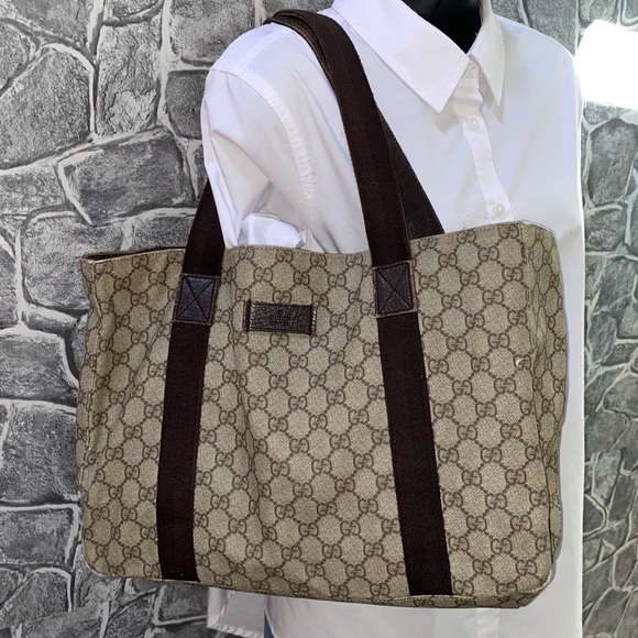 Gucci Authentic Supreme GG Coated Canvas Shoulder Bag - Picture 1 of 16